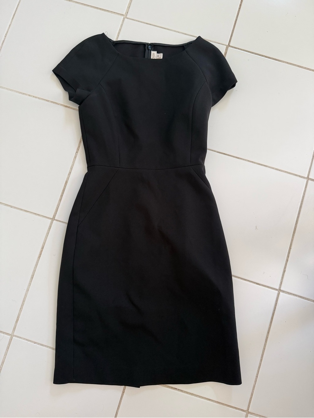J. Crew Black Midi Dress